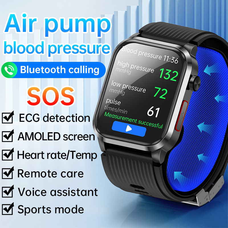 P300pro BT Call Air Pump Airba - Fall Detection Watch reseña y precio