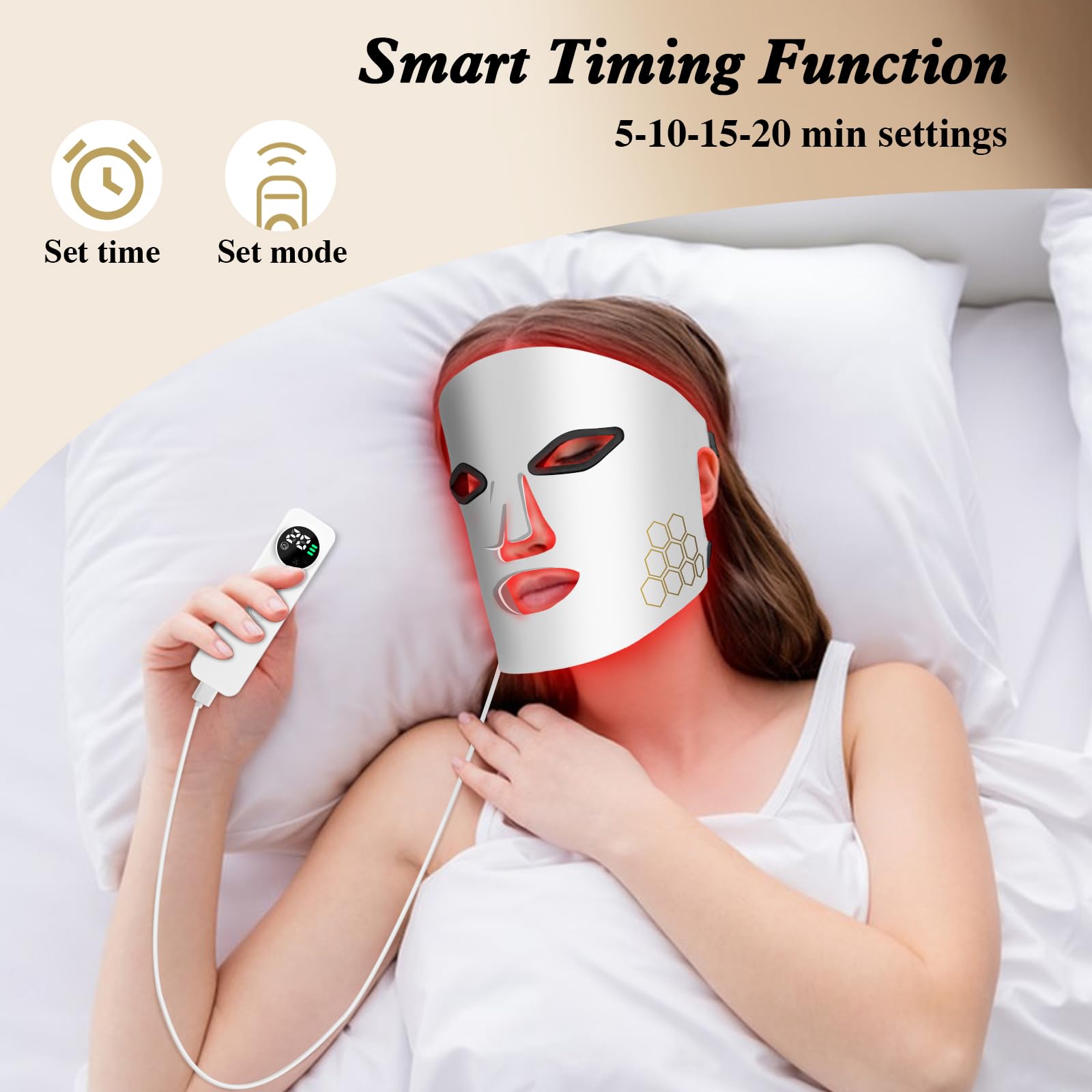 Hello Face LED Face Mask Light - Galvanic Skin Sensor reseña y precio