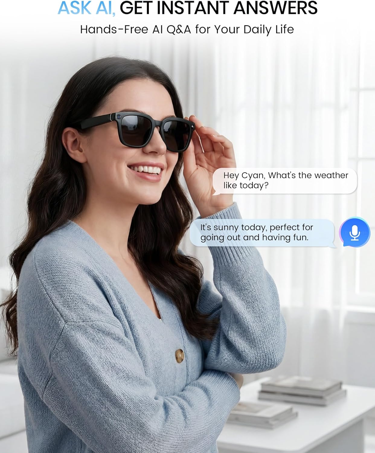 HD Camera Bluetooth Smart Glas - Smart Glasses Lens reseña y precio