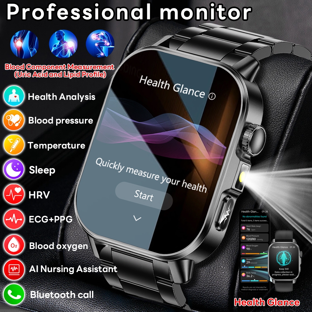 2026 New Model Uric Acid & Lip - Fall Detection Watch reseña y precio