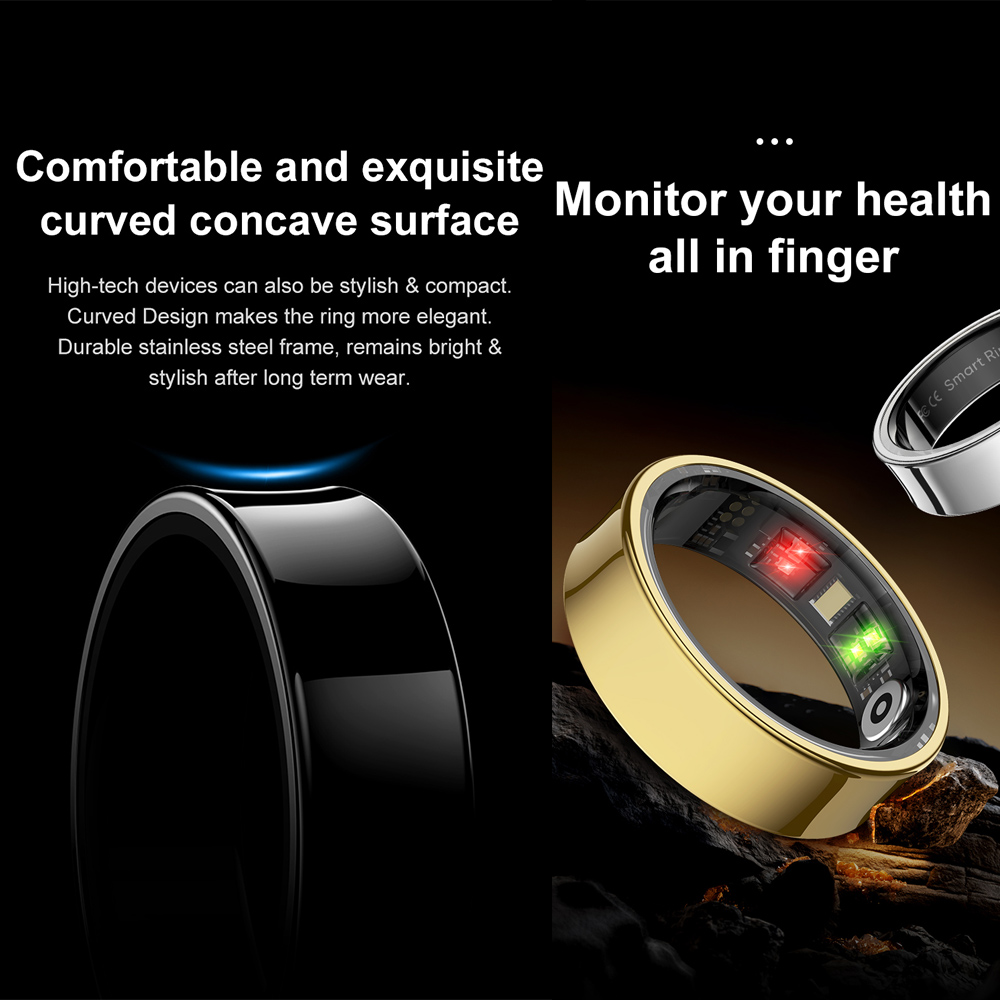 R09 Stainless Steel Smart Ring - Temperature Ring Skin reseña y precio