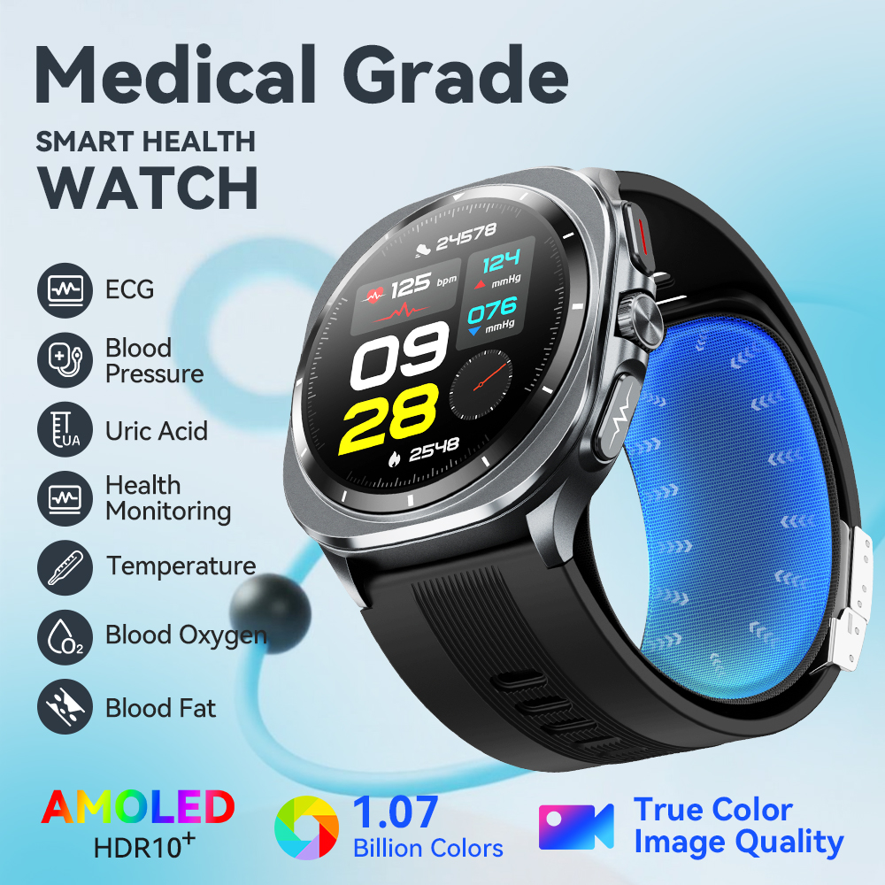 NOYAFA New ECG+PPG Blood Fat U - Fall Detection Watch reseña y precio