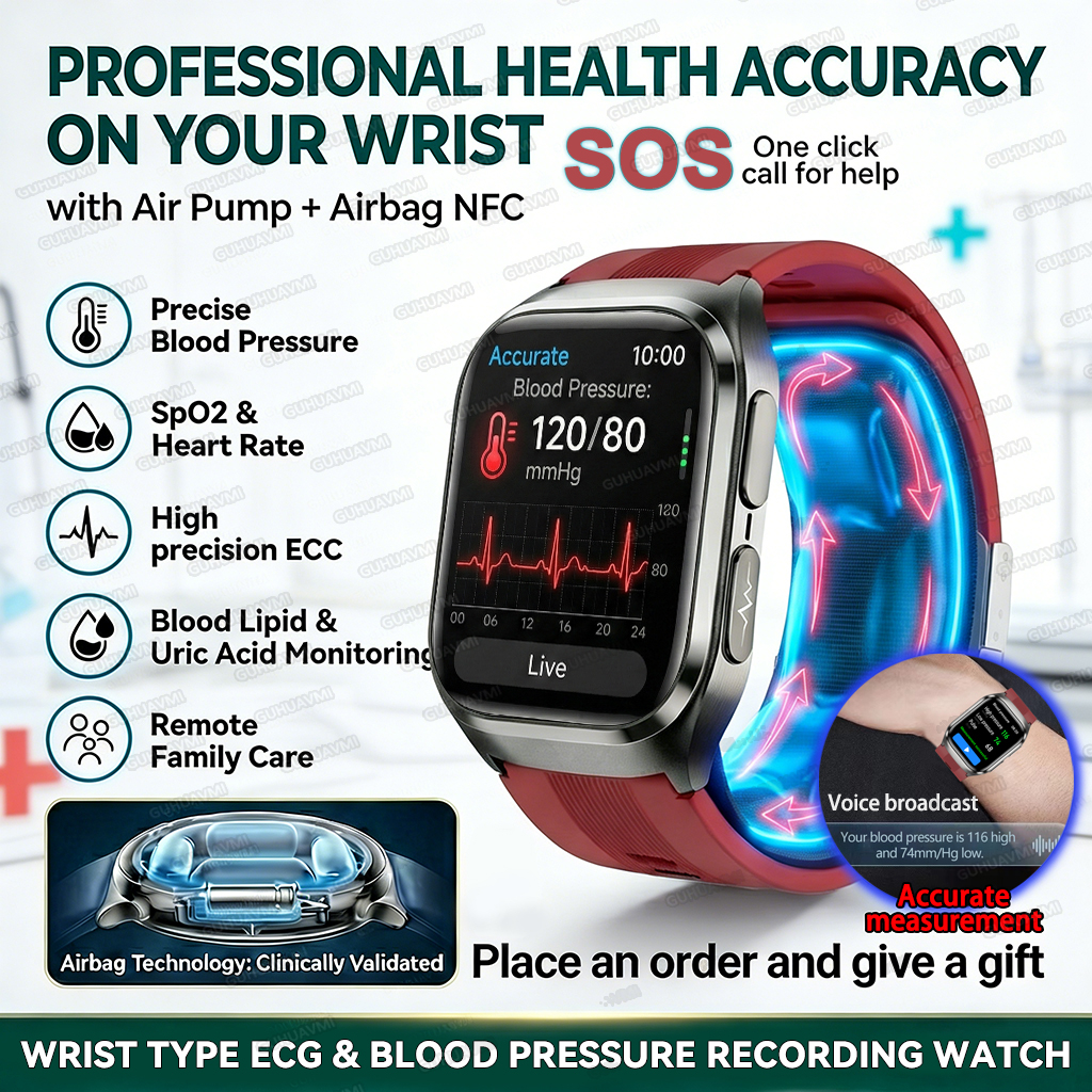 True Blood Pressure Smart Watc - Fall Detection Watch reseña y precio