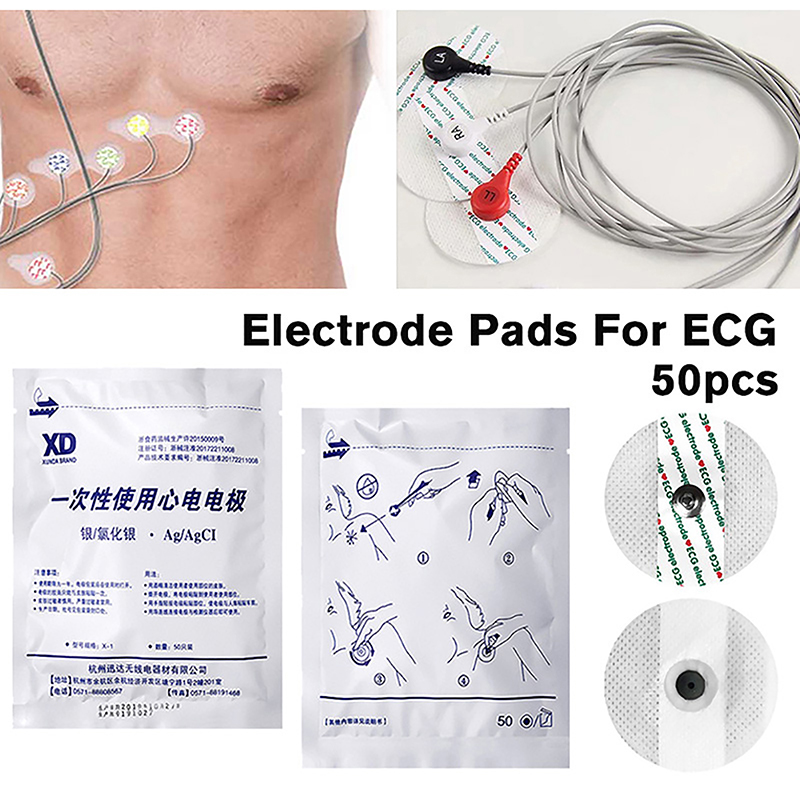 50PCS/Bag Electrode Patch  Dis - Ecg Patch Monitor reseña y precio