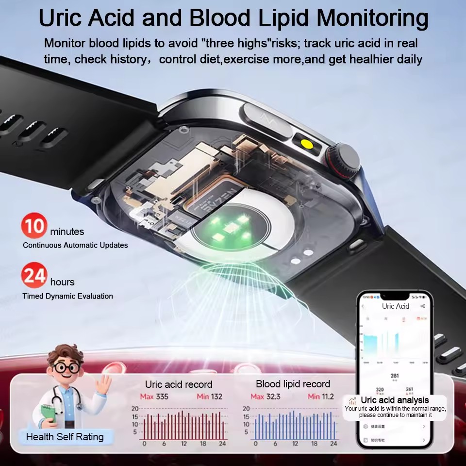 2026 New Health Smart Watch La - Fall Detection Watch reseña y precio