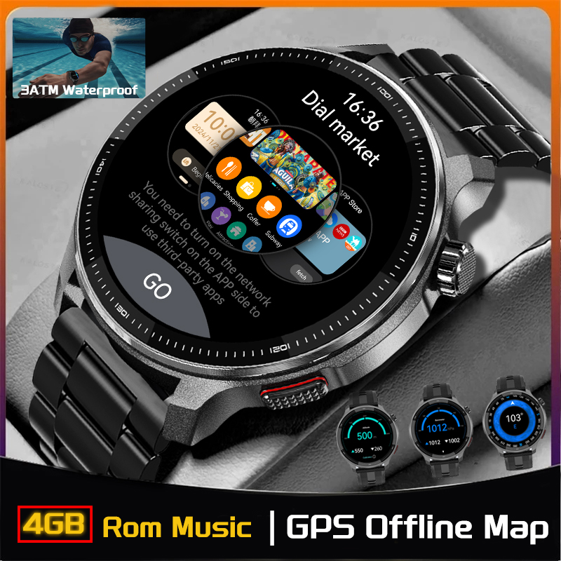 NEW 4G Memory GPS Offline Map  - Fall Detection Watch reseña y precio