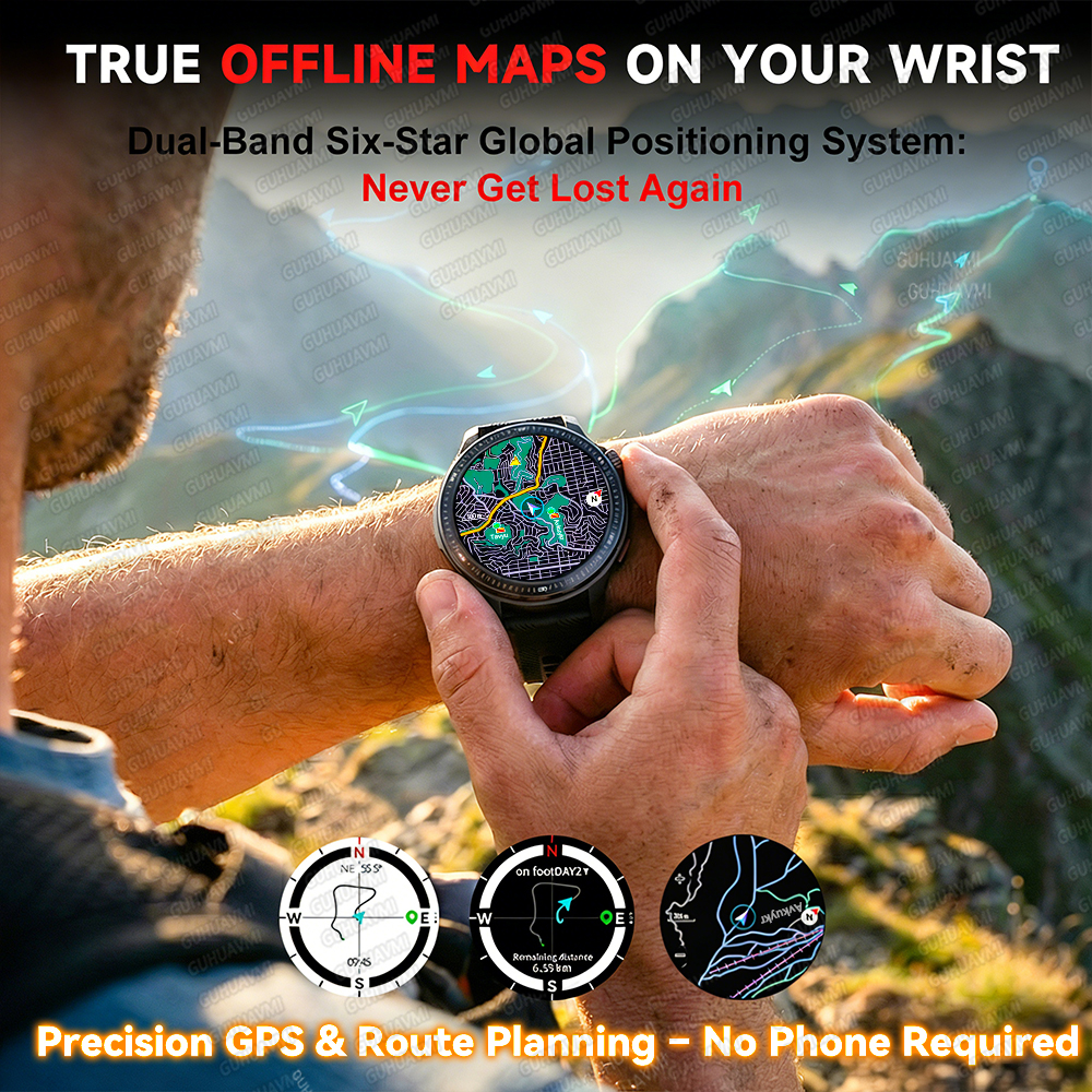 NEW 4G Memory GPS Offline Map  - Fall Detection Watch reseña y precio