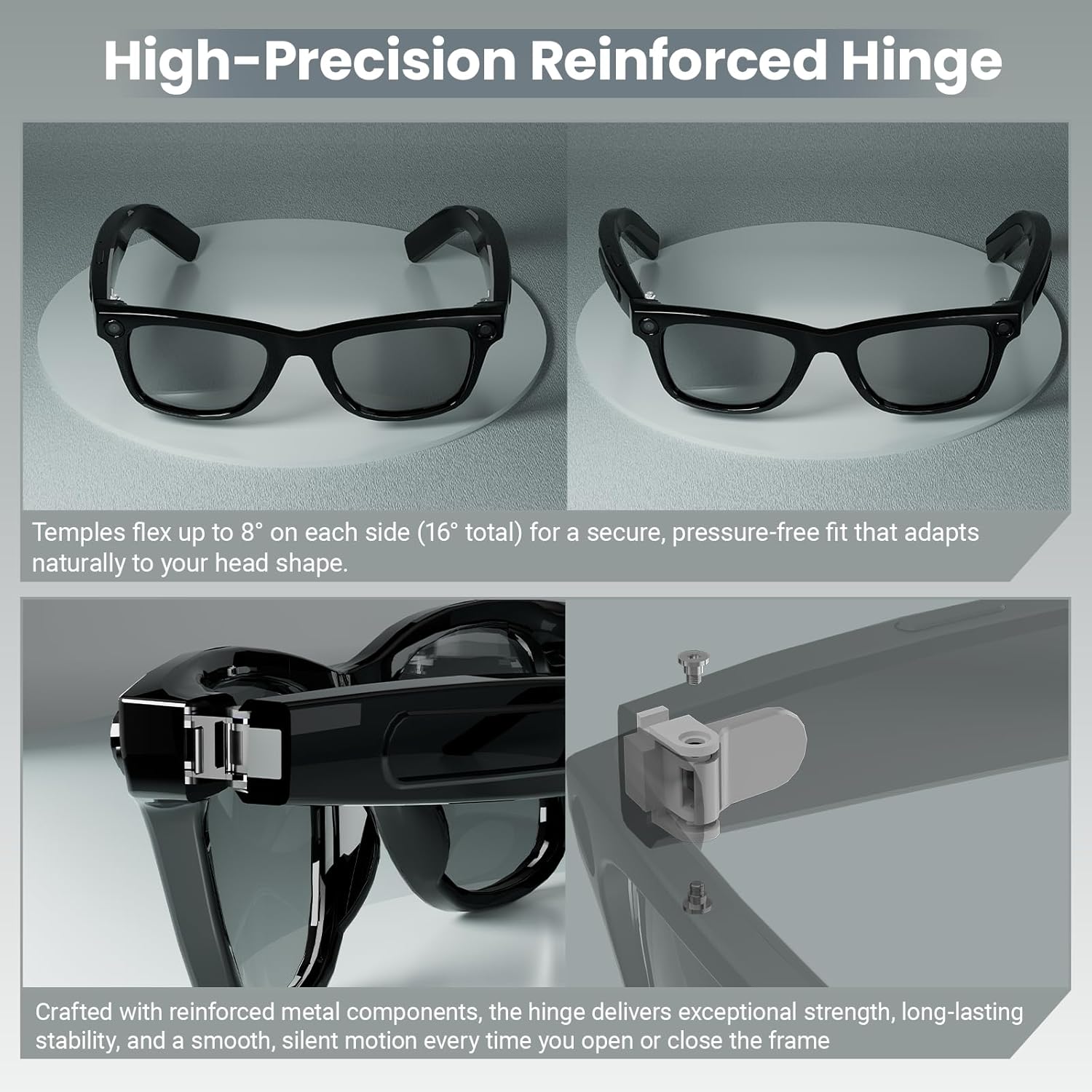 8MP AI Smart Glasses: 1080P Vi - Smart Glasses Lens reseña y precio