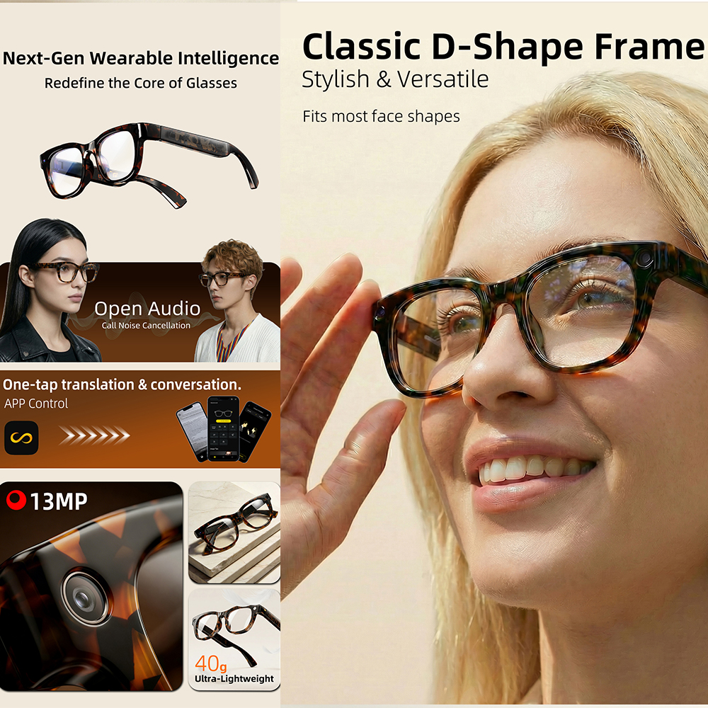 G600 Pro AI Smart Glasses 13MP - Smart Glasses Lens reseña y precio