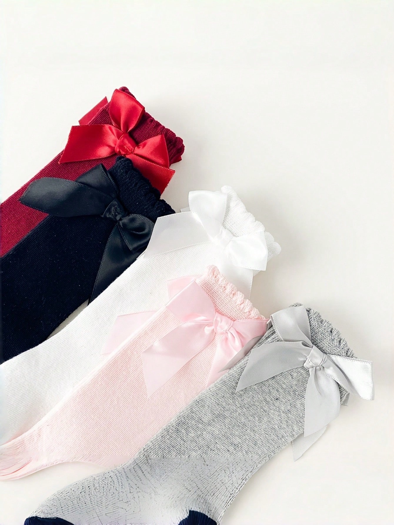 1/5 Pairs Baby Girls Bow Knee  - Baby Sock Oximeter reseña y precio