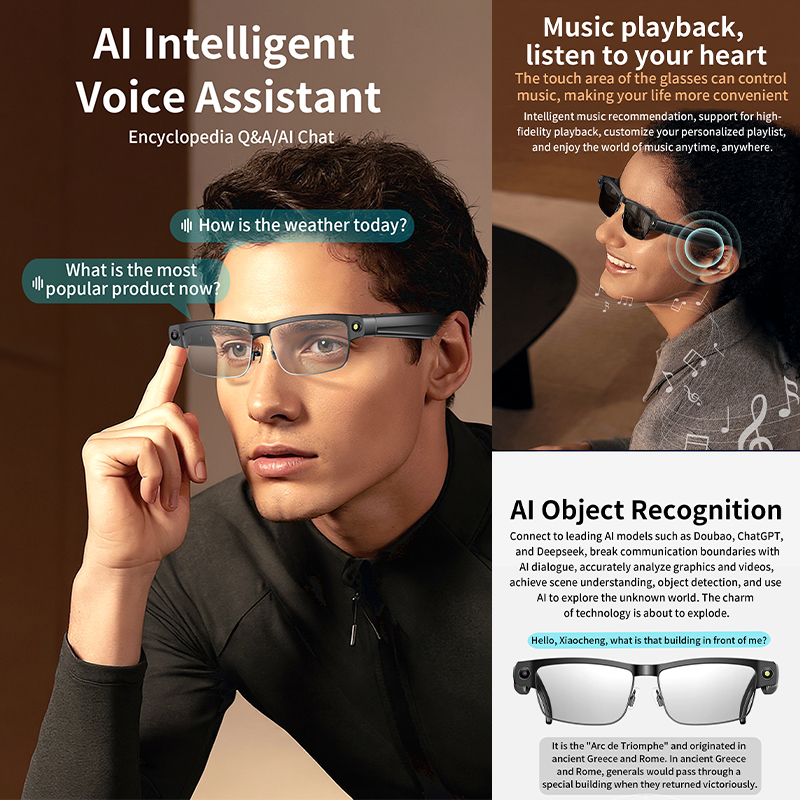 Al Smart Photo Glasses 800W Ca - Smart Glasses Lens reseña y precio