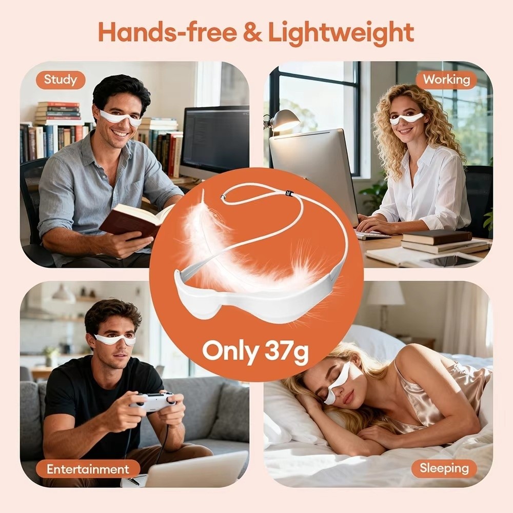 3D Eye Massager Red Light Ther - Light Therapy Glasses reseña y precio