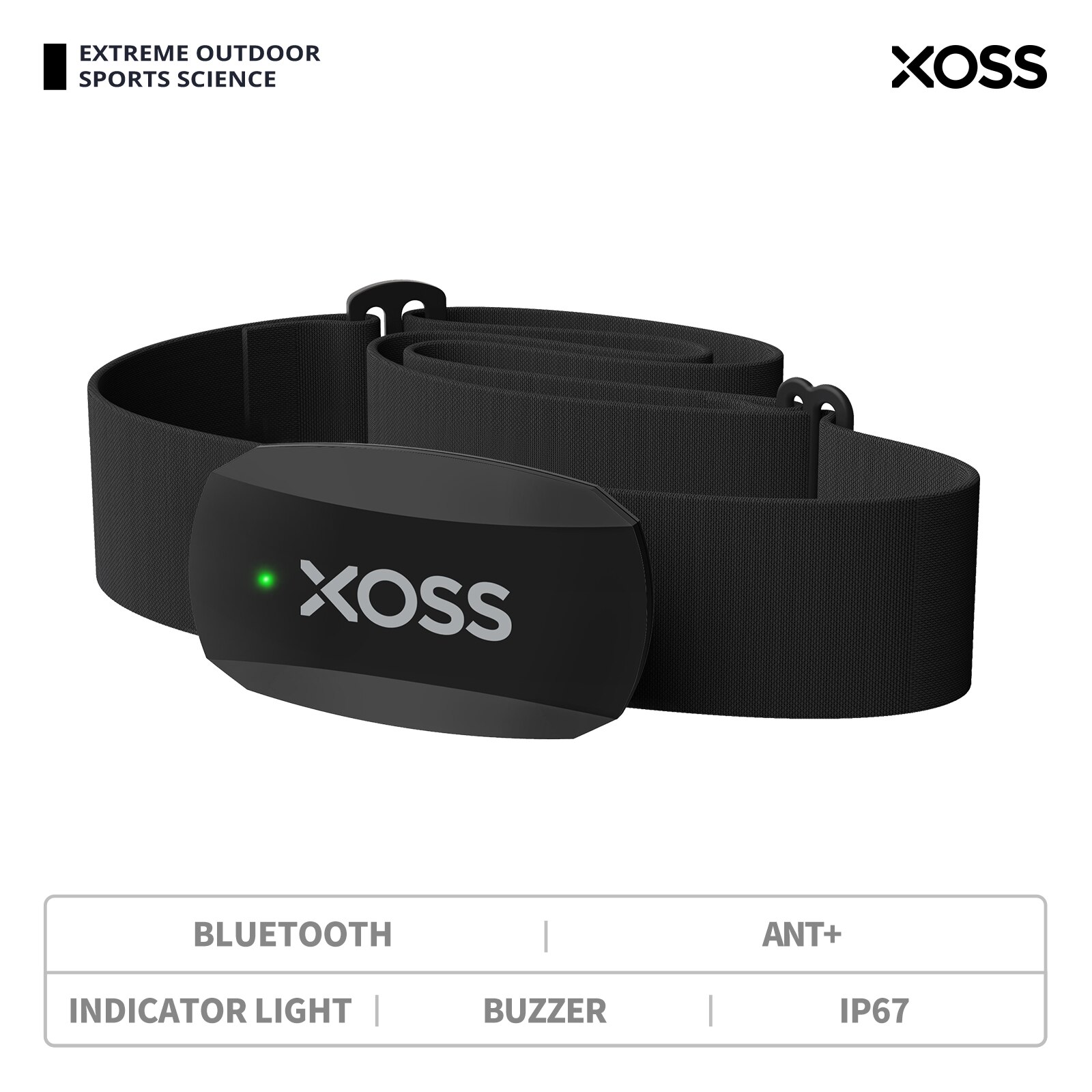 XOSS X2 Chest Strap Heart Rate - Breath Rate Monitor reseña y precio