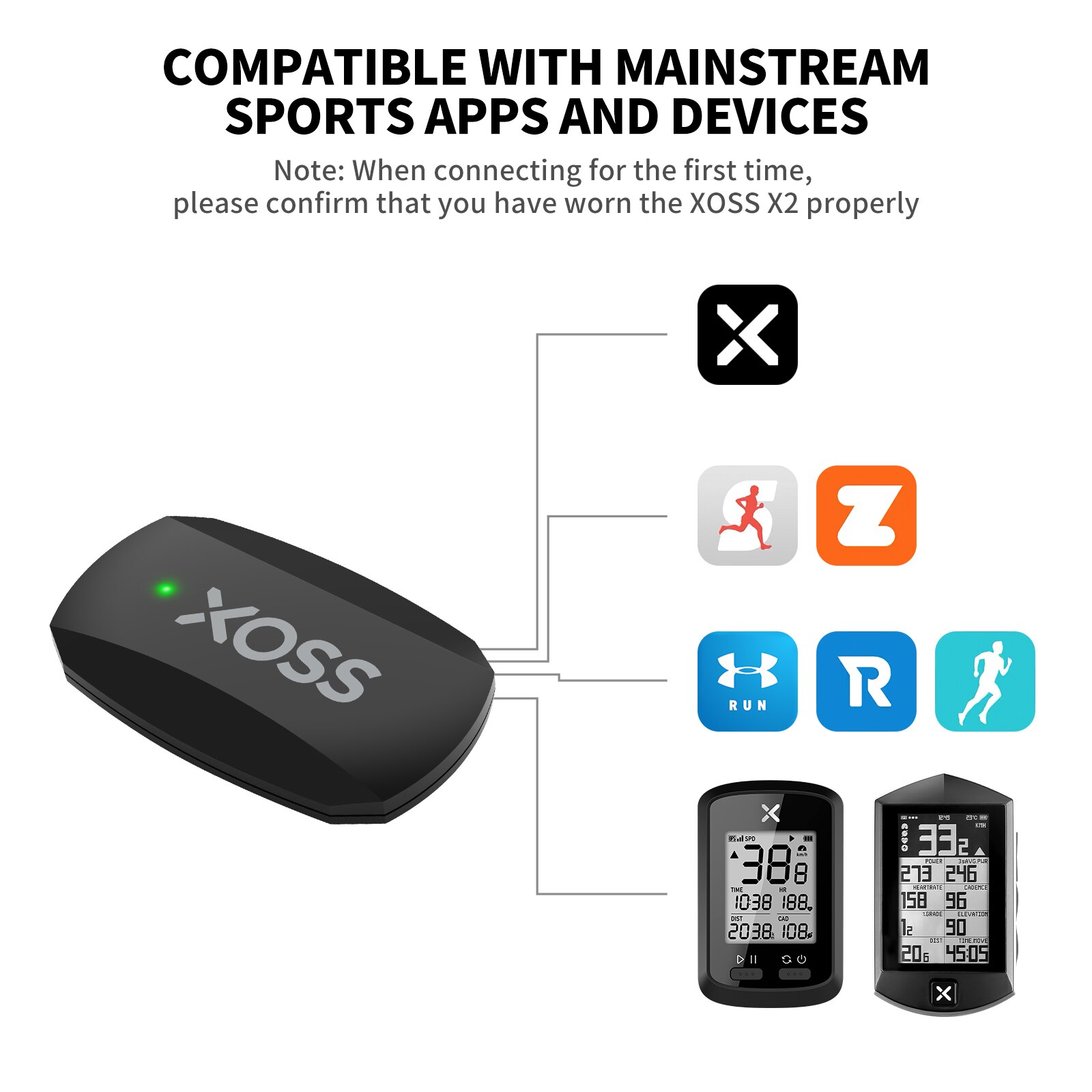 XOSS X2 Chest Strap Heart Rate - Breath Rate Monitor reseña y precio