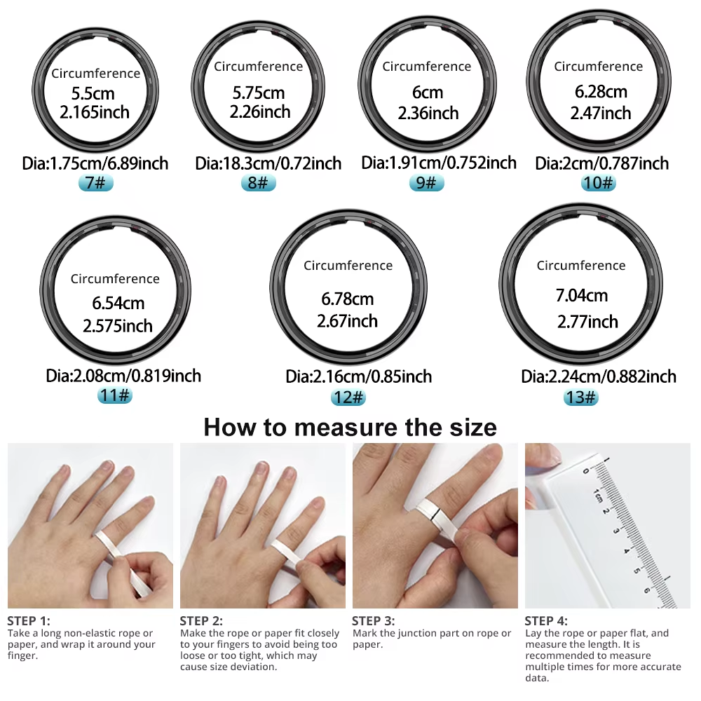 Smart Ring with Charging Case, - Temperature Ring Skin reseña y precio