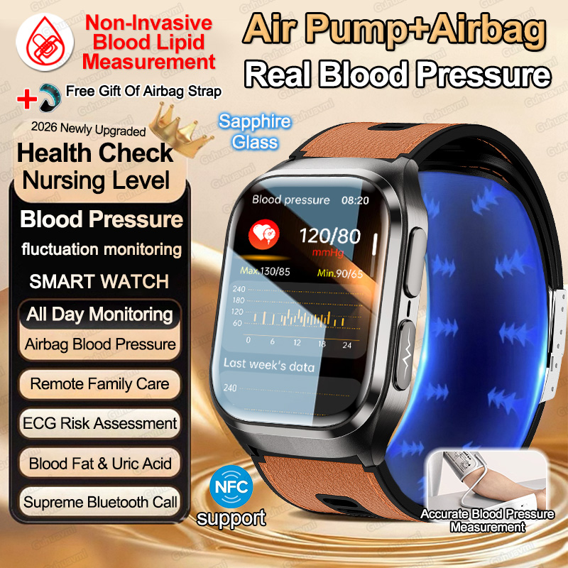 2026 New Blood Pressure Air Pu - Fall Detection Watch reseña y precio