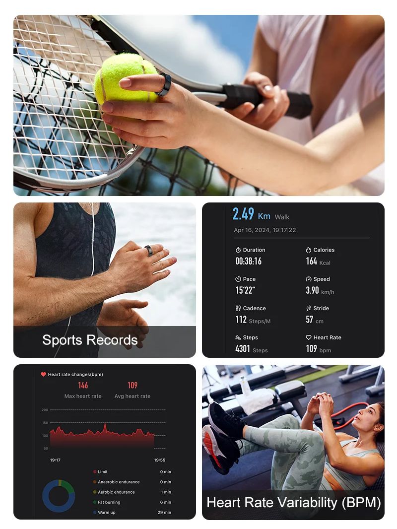 New Smart Ring R09 Health Moni - Temperature Ring Skin reseña y precio