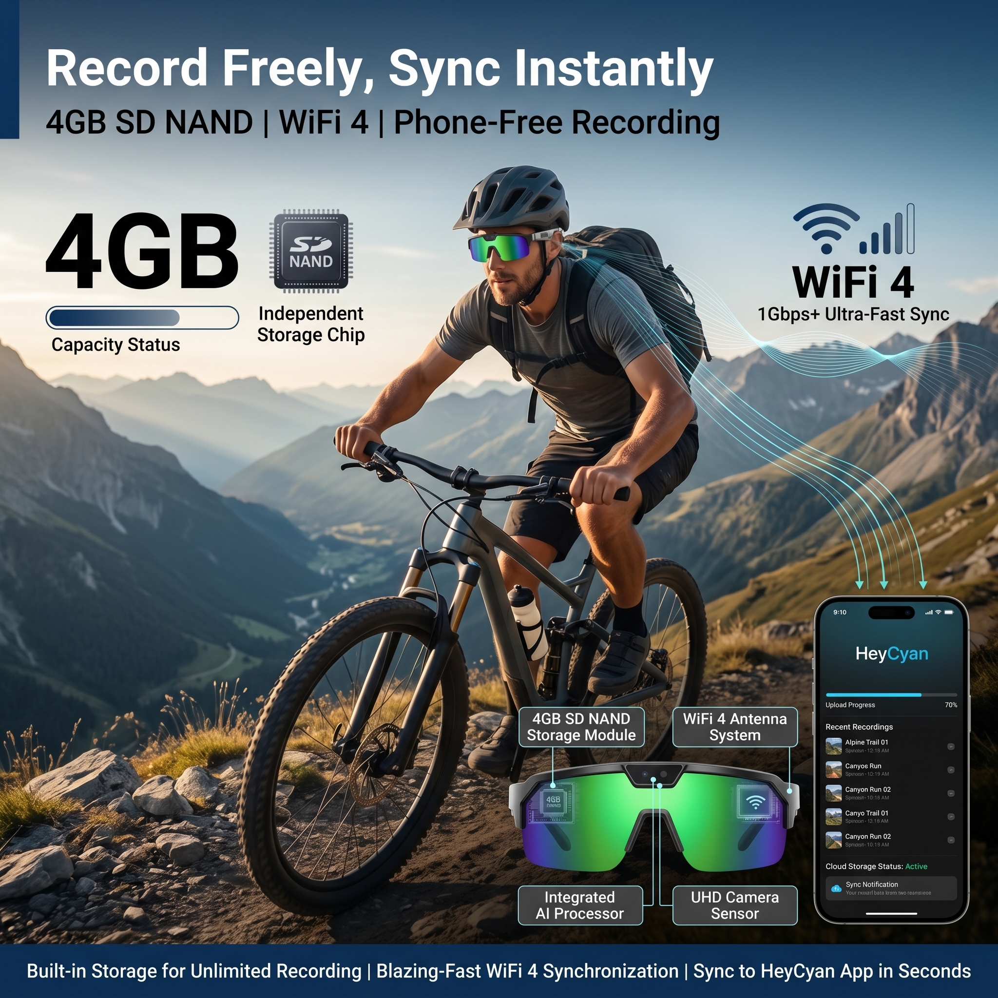 Smart Glasses with 4K HD Anti- - Smart Glasses Lens reseña y precio